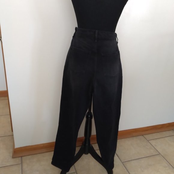 New Juniors 13 Black Jeans  Super High Rise Destructed Embroidered Stars - Picture 10 of 14